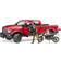 Bruder RAM 2500 Power Wagon with scrambler Ducati Desert Sled and driver