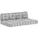 vidaXL 287718 Chair Cushions Grey (120x80cm)