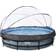 Exit Toys Piscina Stone 360x76cm con cubierta y bomba de filtro gris