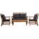 vidaXL 47283 Loungesæt, 1 borde inkl. 2 stole & 1 sofaer
