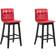 CLP Bregenz Leatherette Tabouret de bar 106cm 2pcs