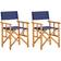 vidaXL 45947 2-pack Garden Dining Chair, Director's Chair