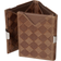 Exentri Leather Wallet - Sand Chess