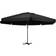vidaXL Ombrellone Da Giardino Con Palo in Alluminio 500 cm Nero 500cm