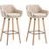 CLP Grant Polyester 2-pack Bar Stool 99cm 2pcs