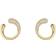 Georg Jensen 18K Yellow Gold Pave Diamond Mercy Stud Earrings