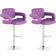 CLP Dublin Leatherette 2-pack Bar Stool 123cm 2pcs