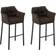 CLP Damaso Polyester 2-pack Bar Stool 110cm 2pcs