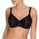 PrimaDonna Satin Seamless Non Padded Bra - Black