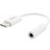 Deltaco 3.5mm-USB C M-F 0.9m