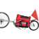 vidaXL Remorque de vélo à une roue avec sac de rangement Rouge