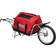 vidaXL Remorque de vélo à une roue avec sac de rangement Rouge