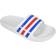 adidas Duramo Slides - White/Blue/Red