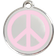 Red Dingo Enamel Tag Peace Medium