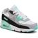 NIKE Air Max 90 LTR PS - White/Light Smoke Grey/Hyper Turquoise/Particle Grey