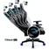 Diablo Sedia Gaming X-One 2.0 in Pelle Colore Nero e Blu