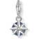 Thomas Sabo Monthly Stone September Charm Pendant - Silver/Blue/White