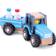 New Classic Toys tracteur Little Driver24 cm bois bleu 4 pièces