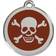 Red Dingo Enamel Skull & Bones Large