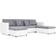 vidaXL - Sofa 280cm 4 personers