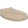 vidaXL Soft-Close Toilet Seat Quick Release Beige Oval