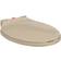 vidaXL Toiletbril Soft-Close Ovaal Beige