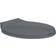 vidaXL Toiletbril Soft-Close Ovaal Grijs