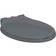 vidaXL Toiletbril Soft-Close Ovaal Grijs