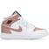 NIKE Air Jordan 1 Mid GS - White/Rose Gold/Black