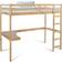 Homestyle4u Kid's Bed High Sleeper Cot Desk