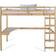 Homestyle4u Kid's Bed High Sleeper Cot Desk
