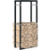 vidaXL Firewood Rack Black Steel