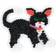 Hama Beads Pin Plate Cat