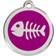 Red Dingo Emaljeret Fiske Skelet Small