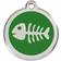 Red Dingo Emaljeret Fiske Skelet Small