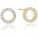 Sif Jakobs Biella Uno Piccolo Earrings - Gold/White