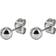 Astrid & Agnes Zero Earrings - Silver