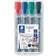 Staedtler 356 B Lumocolor Flipchart Marker 2-5mm 4-pack