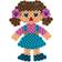 Hama Beads Midi Hanging Box Dolls 3447