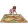 Melissa & Doug Round the Construction Zone Work Site Rug & Vehicle Set