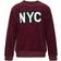 Petit by Sofie Schnoor Eline Sweatshirt NYC - Velour/Dark Red (P194204-4033)