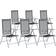 Beliani Catania 6-pack Chaise de jardin pour repas