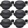 vidaXL Fence Wall light ∅ 12cm 6pcs