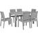 Beliani Fossano Juego de comedor de patio, 1 Mesa incl. 6 Sillas