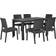 Beliani Fossano Juego de comedor de patio, 1 Mesa incl. 6 Sillas