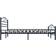 vidaXL Steel 85cm Sängram 180x200cm