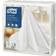Tork Serviettes blanches Linstyle 400x400 (lot de 600) Lot de 600 Blanc