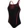 Speedo Hexagonal Tech Medalist Swimsuit - Black/Red