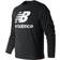 New Balance Essentials Stacked Logo Crew Sweatshirt - Black