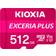 Kioxia Exceria Plus MicroSDXC 512 Go UHS-I V30 Classe 10 Adaptateur SD